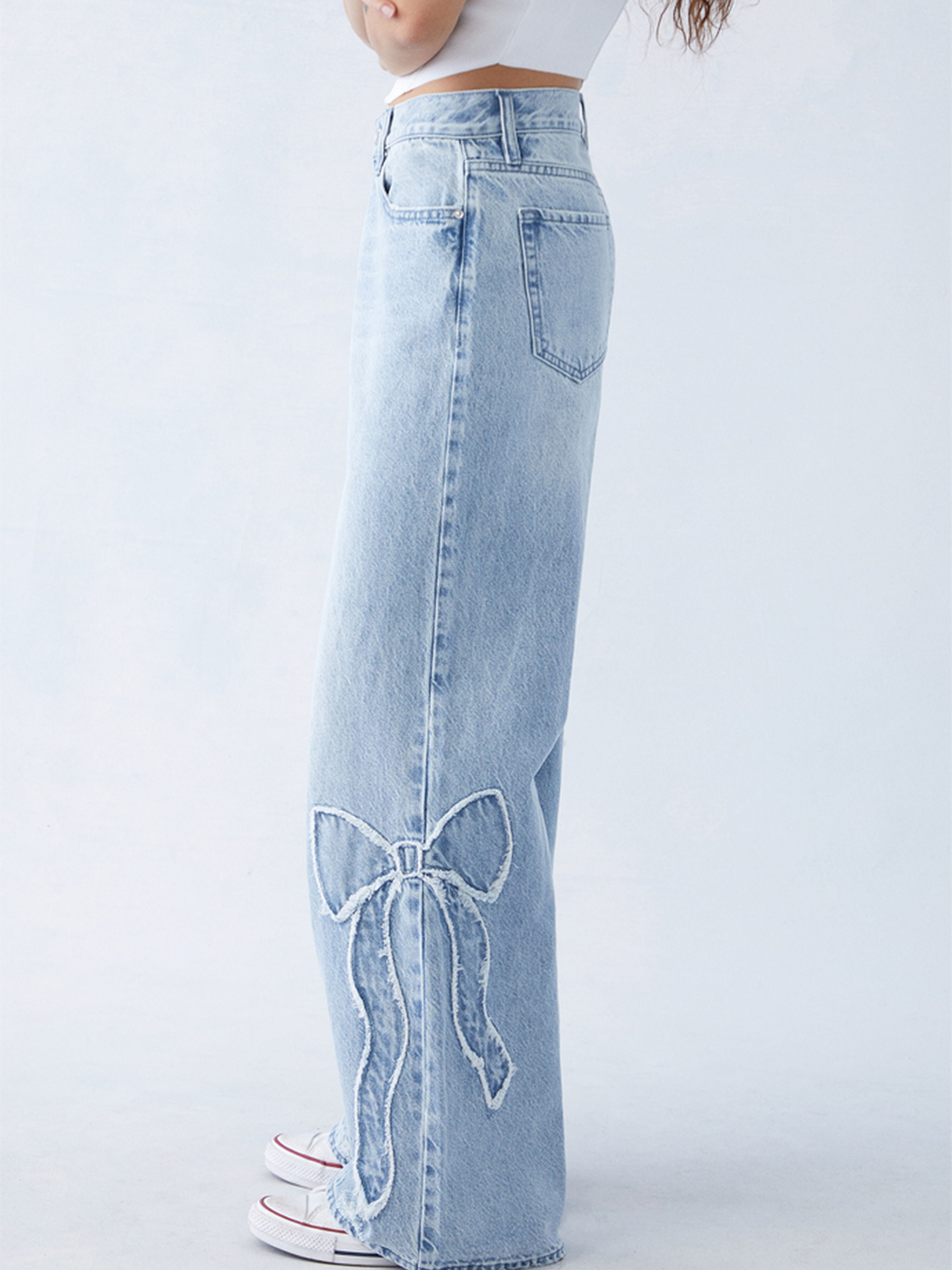 Bow Low Rise Jeans