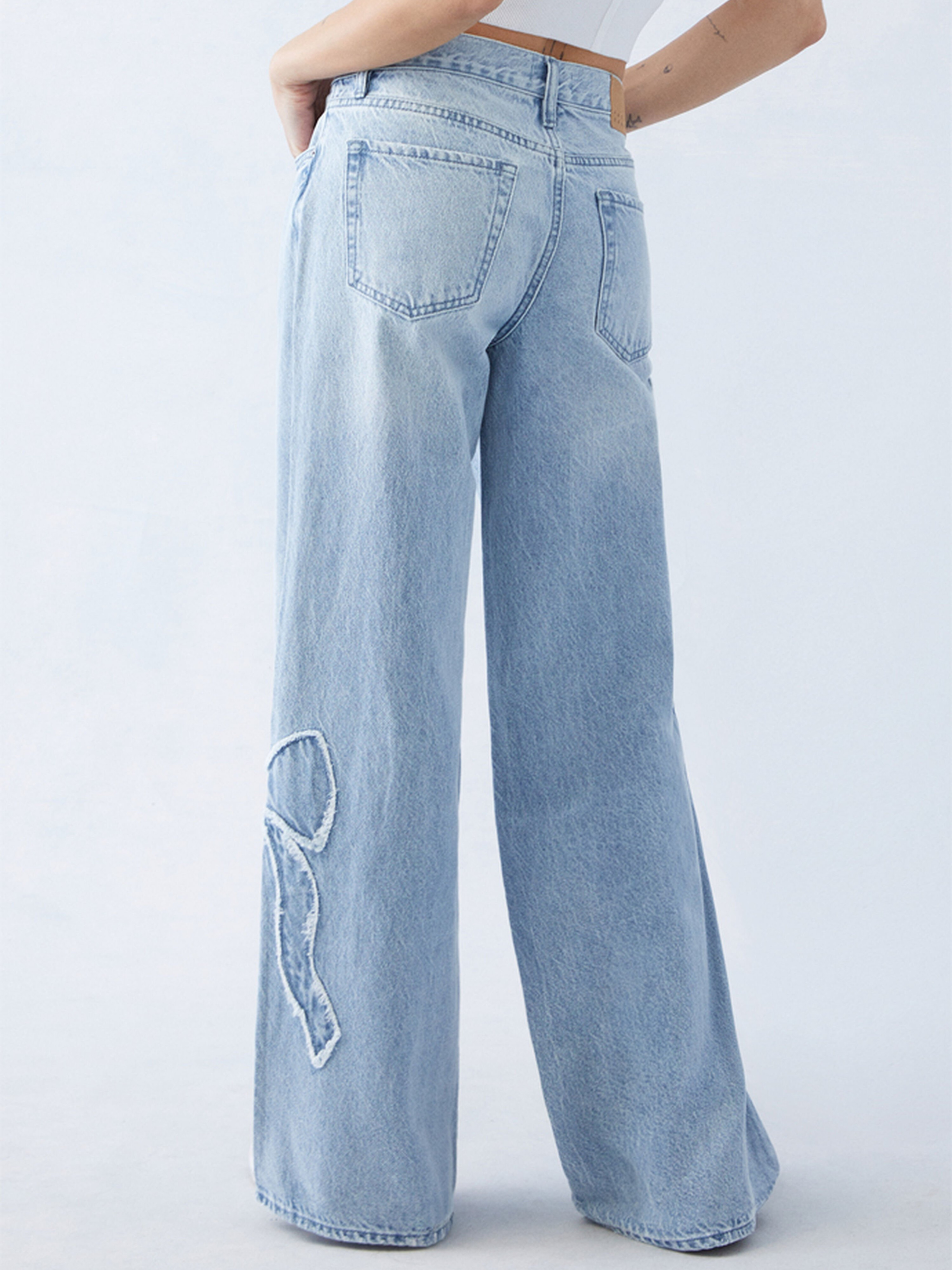 Bow Low Rise Jeans