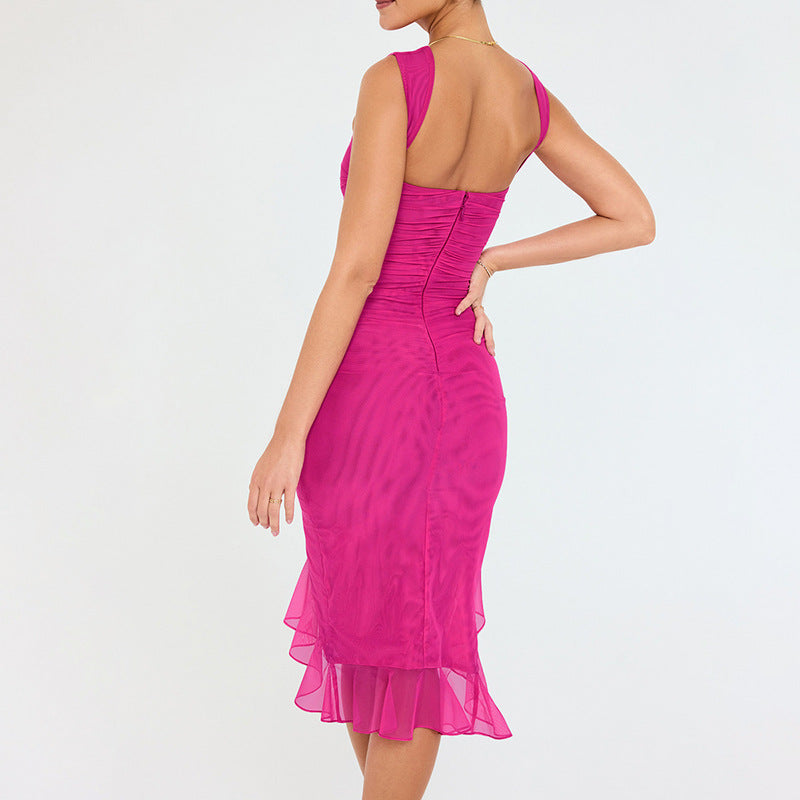 Charlotte Ruffle Midi Dress